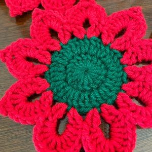 Set of 6 - Crochet Coasters by Purnima